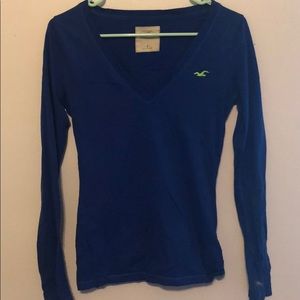 Blue long sleeve Hollister shirt